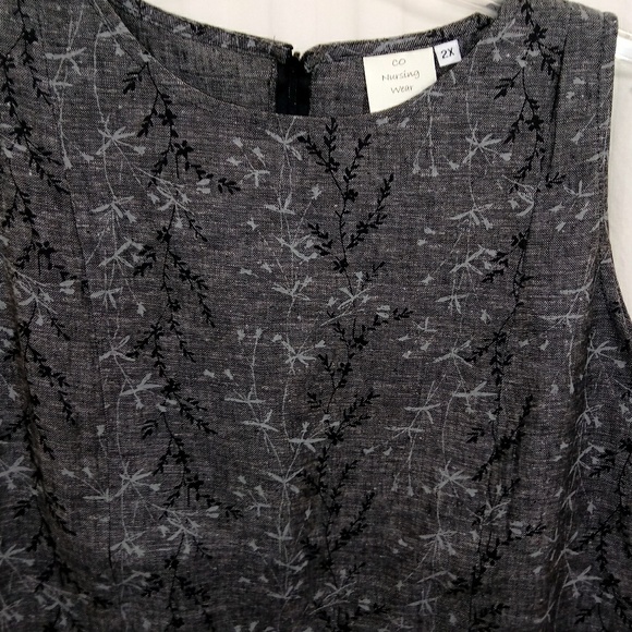 Breastfeeding Nursing Dress Sz 2X Gray Vine - Picture 4 of 8